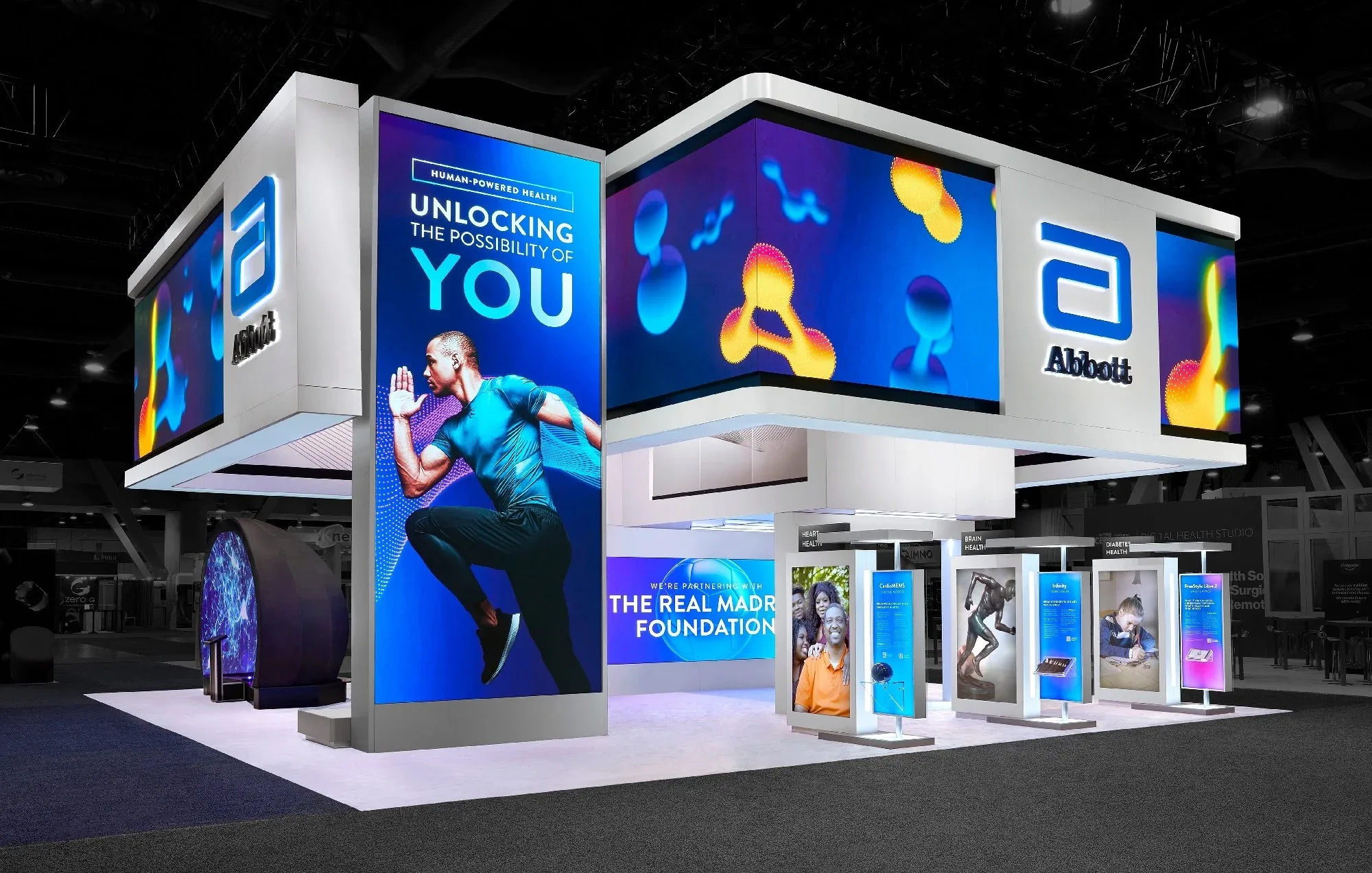 Abbott Health booth at CES 2022