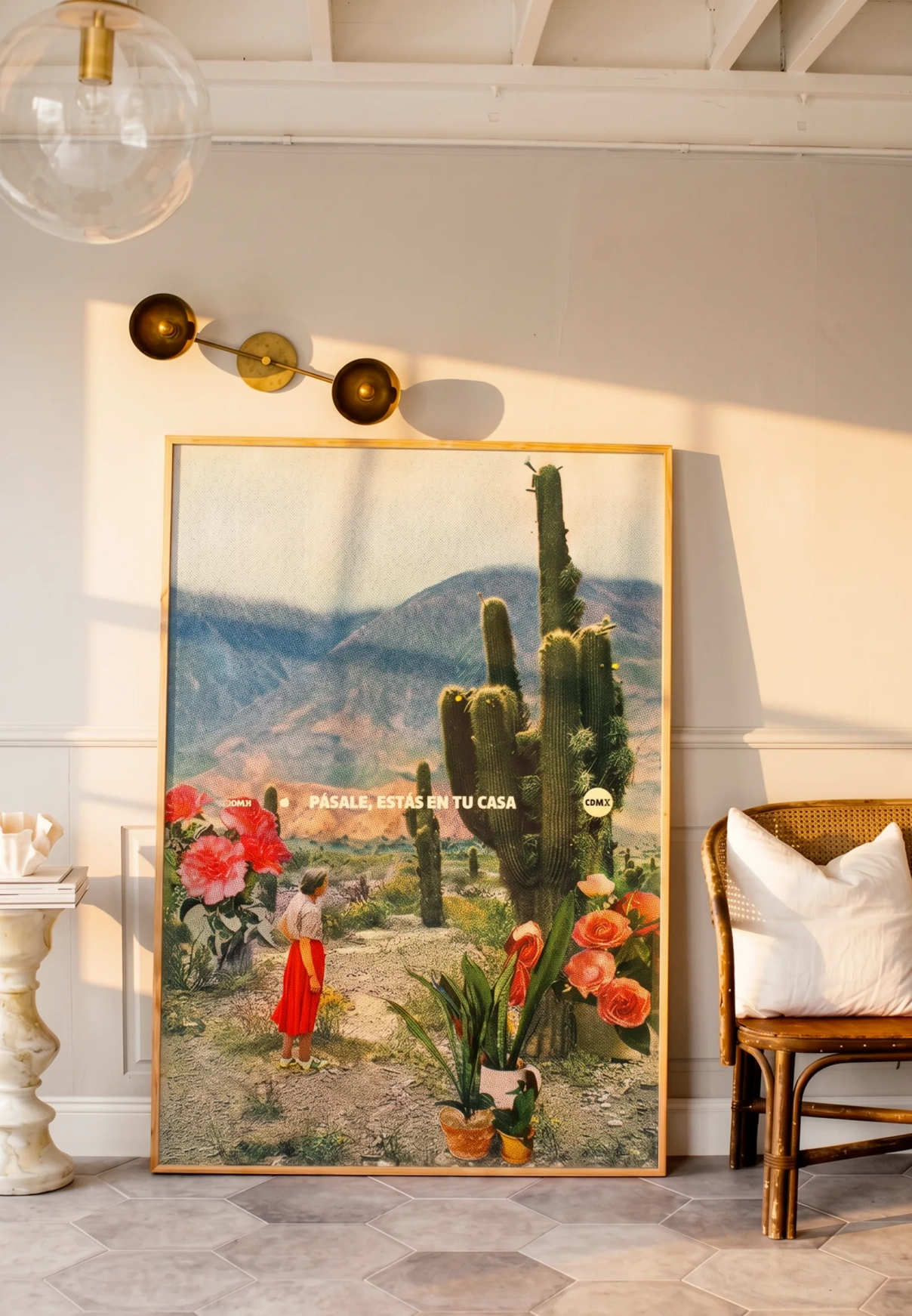 CDMX poster in a room