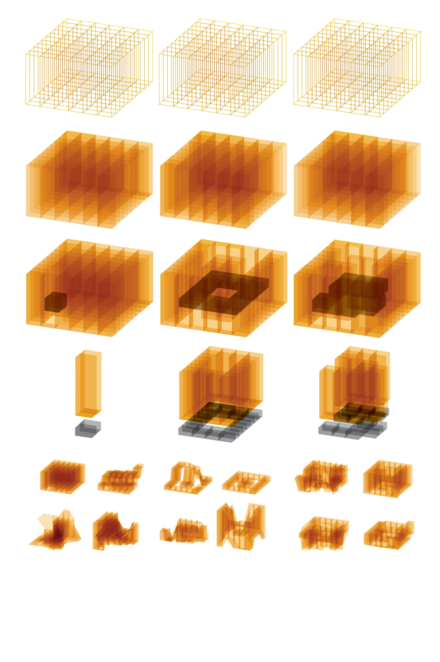 Delay poster — layered cubes