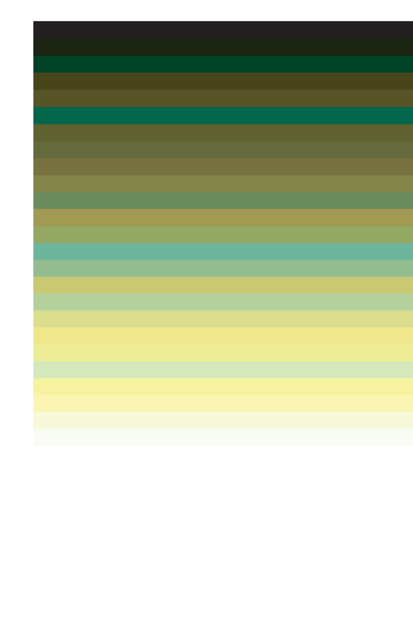 Mom poster — half a portrait in 26 colors