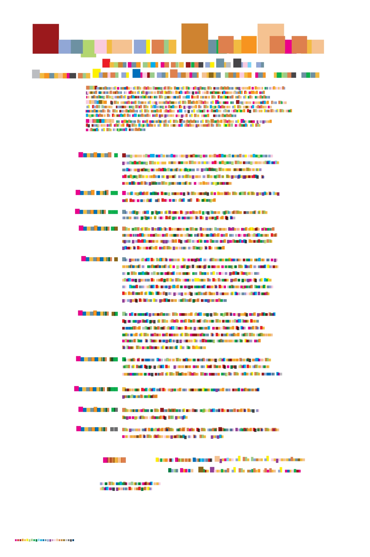 The Patriot Act typed in 26 colors