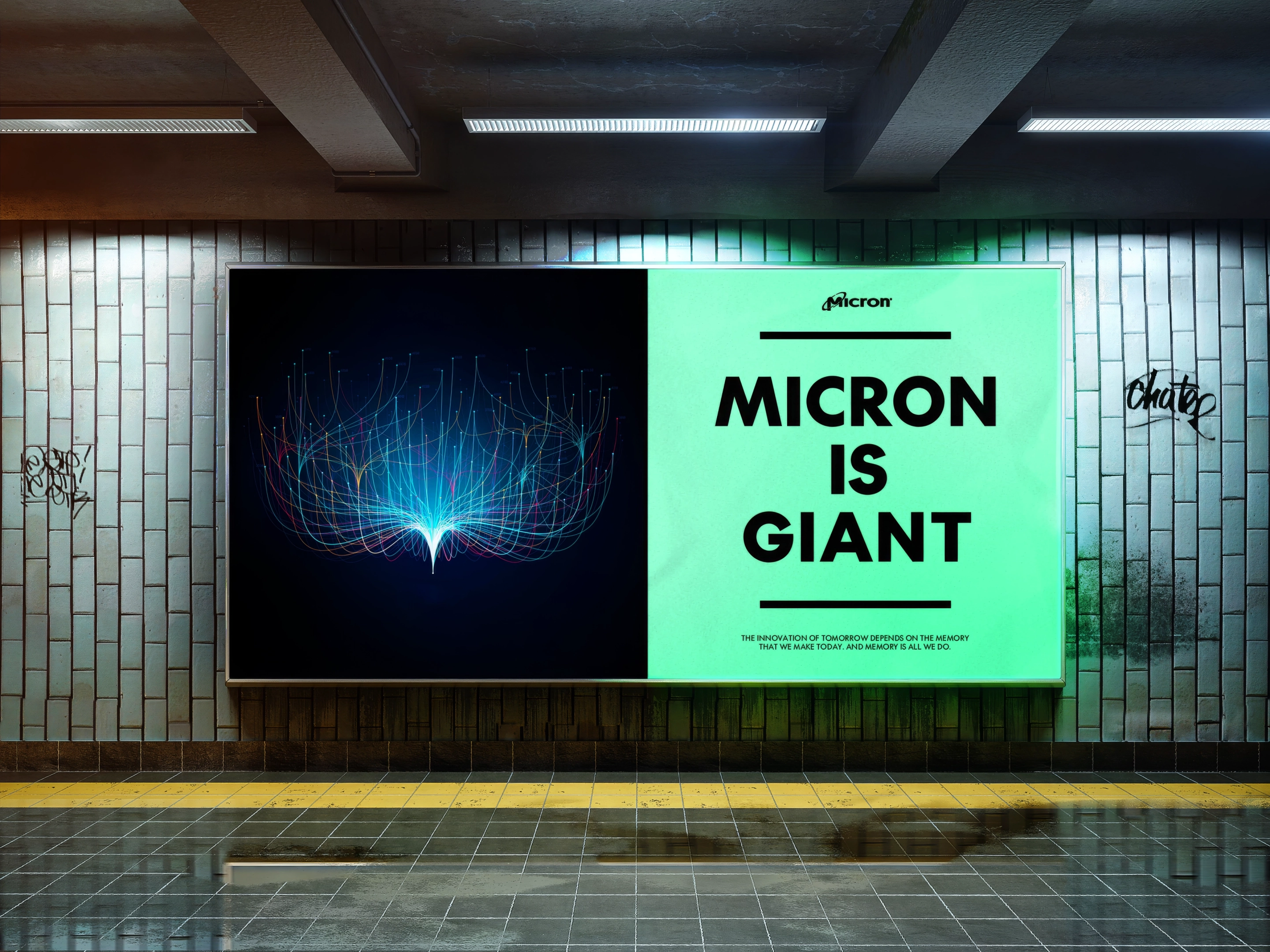 Micron Memory of Tomorrow billboard