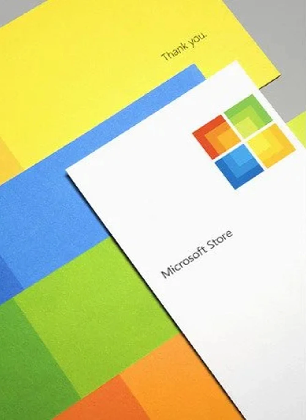 Microsoft Store card stationery