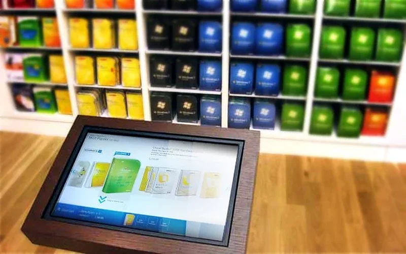 Software kiosk in the store