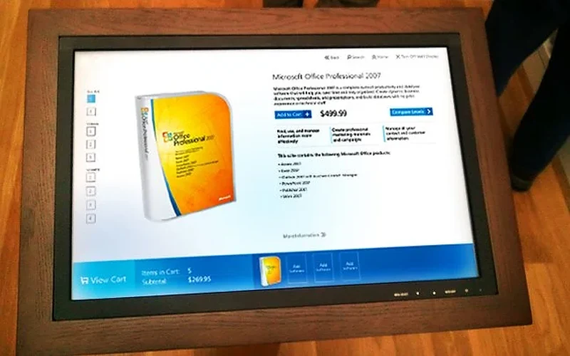 Software boxshot kiosk