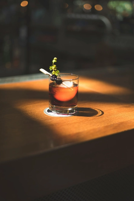 Cocktail on wood