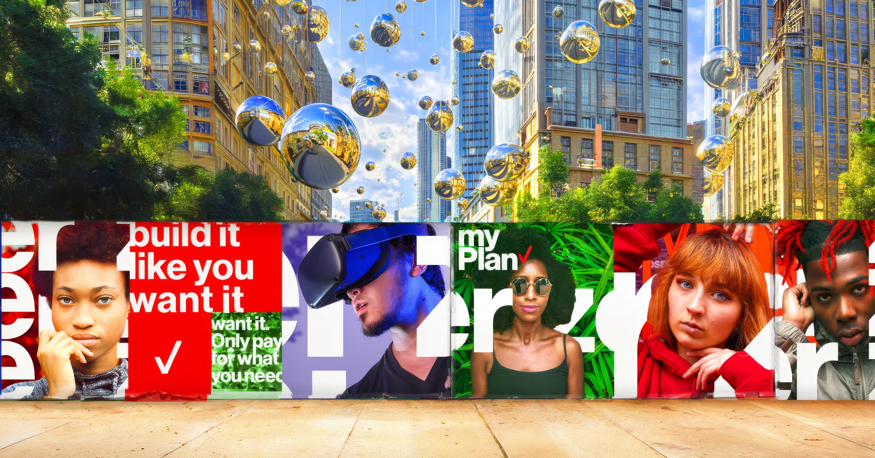 Verizon myPlan campaign artwork