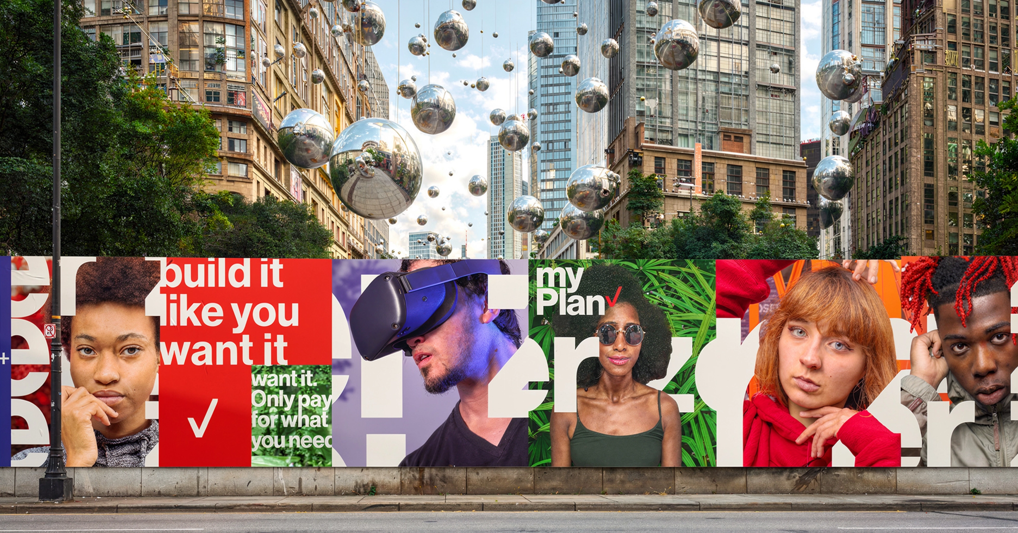 Verizon myPlan portrait wall